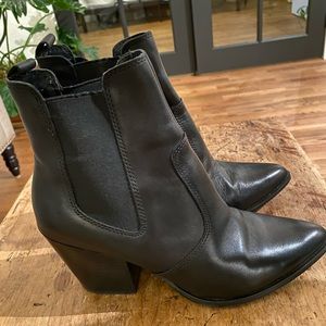 Steve Madden “Patricia” leather ankle bootie
